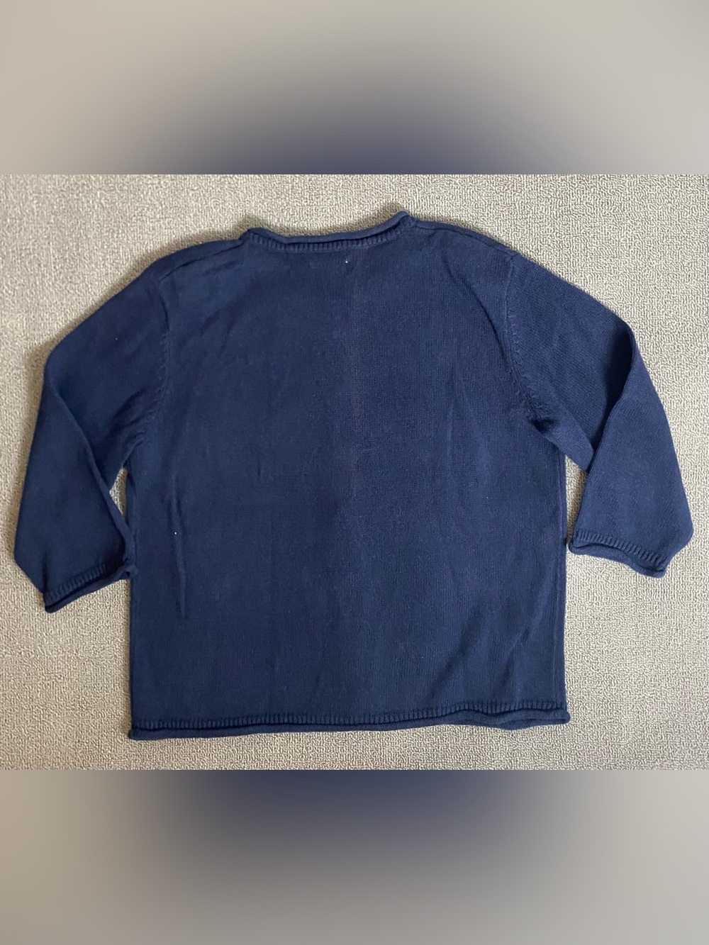 Christopher & Banks Vintage 90’s Navy Half Sleeve Crewneck Cardigan - Picture 2 of 9